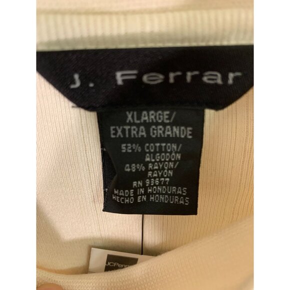J. Ferrar Mens Modern Almond Mock Neck Shirt XL Cotton & Rayon - Picture 2 of 9